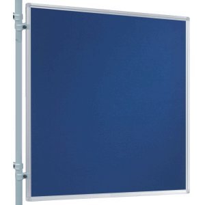 Stellwand-Tafel beids. Filz blau, 120 x 120 cm von Franken