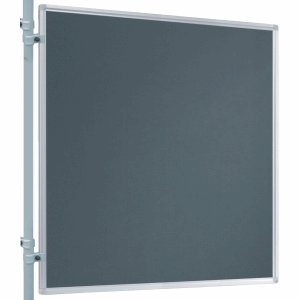 Stellwand-Tafel beids. Filz grau, 120 x 120 cm von Franken