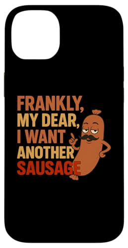 Lustiges Grill-Wurst-Zitat für Cookout Grill Dad Onkel Freunde Hülle für iPhone 14 Plus von Frankly My Dear Funny Sausage Grill BBQ Humor
