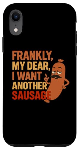 Lustiges Grill-Wurst-Zitat für Cookout Grill Dad Onkel Freunde Hülle für iPhone XR von Frankly My Dear Funny Sausage Grill BBQ Humor