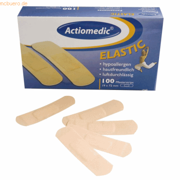 2 x Franz Mensch Pflasterstrips Elastic 19x72mm hautfarben VE=100 Stüc von Franz Mensch