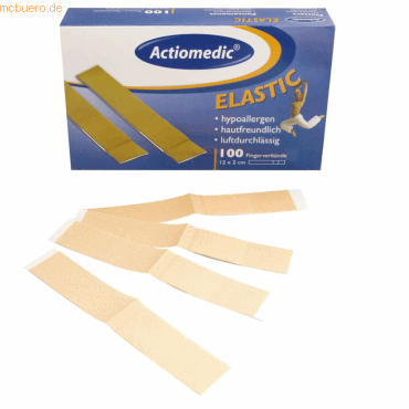 2 x Franz Mensch Pflasterstrips Elastic 20x120mm hautfarben VE=100 Stü von Franz Mensch