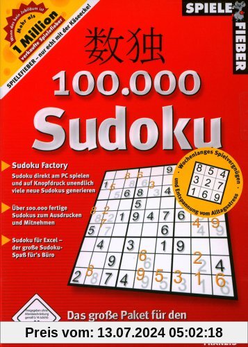100.000 Sudoku von Franzis Verlag