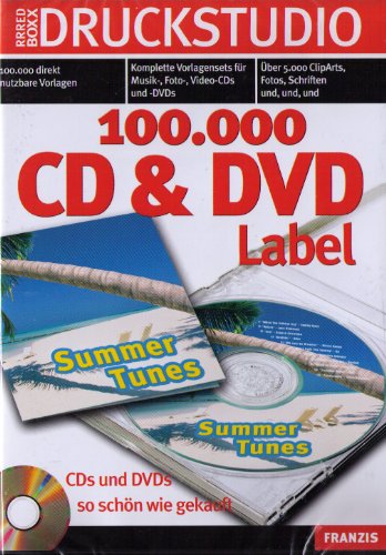 100000 CD & DVD Label - Redd Boxx Druckstudio von Franzis Verlag