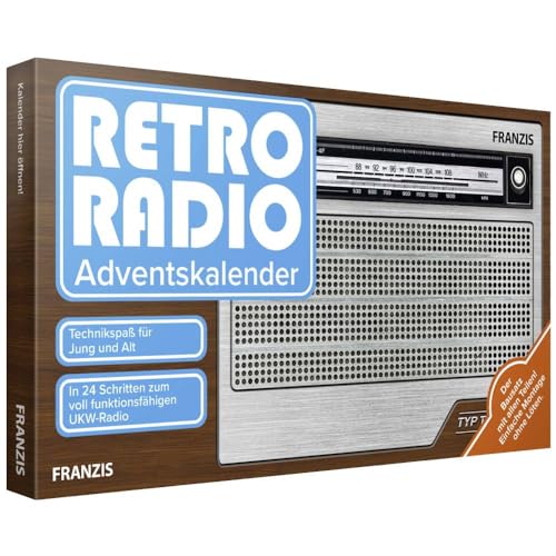 FRANZIS 67106 - Retro Radio Adventskalender, in 24 Tagen zum voll funktionsfähigen UKW-Radio inkl. asuführlichem Begleitbuch. Ab 14 Jahren.: Bauen Sie ... UKW-Radio! Einfache Montage ohne Löten FRANZIS 67106 - Retro Radio Adventskalender, in 24 Tagen zum voll funktionsfähigen UKW-Radio inkl. asuführlichem Begleitbuch. Ab 14 Jahren.: Bauen Sie ... UKW-Radio! Einfache Montage ohne Löten von Franzis