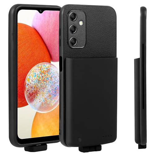 Ladehülle für Samsung Galaxy A15 5G, 5500 mAh, hohe Kapazität, tragbarer, wiederaufladbarer Akku, erweitertes Aufladen mit Samsung Galaxy A15 5G, erweitertes Handy-Akku-Ladegerät, Schwarz von Fraternize