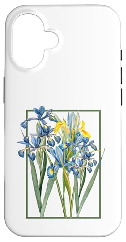 Damen Iris Blume Botanische Wildblumenblumenblumen grafik Hülle für iPhone 16 Damen Iris Blume Botanische Wildblumenblumenblumen grafik Hülle für iPhone 16 von Frauen Blumenblumen Boho Grafik