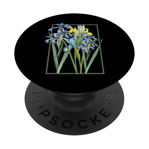 Damen Iris Blume Botanische Wildblumenblumenblumen grafik PopSockets Klebender PopGrip Damen Iris Blume Botanische Wildblumenblumenblumen grafik PopSockets Klebender PopGrip von Frauen Blumenblumen Boho Grafik