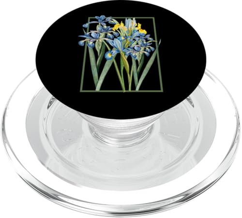 Damen Iris Blume Botanische Wildblumenblumenblumen grafik PopSockets PopGrip für MagSafe Damen Iris Blume Botanische Wildblumenblumenblumen grafik PopSockets PopGrip für MagSafe von Frauen Blumenblumen Boho Grafik