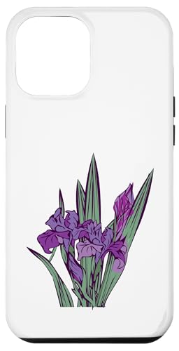 Damen Iris Blume Botanische Wildblumenblumenblumengrafik Hülle für iPhone 12 Pro Max Damen Iris Blume Botanische Wildblumenblumenblumengrafik Hülle für iPhone 12 Pro Max von Frauen Blumenblumen Boho Grafik