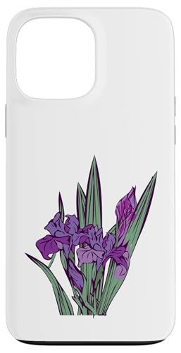 Damen Iris Blume Botanische Wildblumenblumenblumengrafik Hülle für iPhone 13 Pro Max Damen Iris Blume Botanische Wildblumenblumenblumengrafik Hülle für iPhone 13 Pro Max von Frauen Blumenblumen Boho Grafik