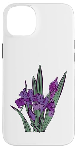 Damen Iris Blume Botanische Wildblumenblumenblumengrafik Hülle für iPhone 14 Plus Damen Iris Blume Botanische Wildblumenblumenblumengrafik Hülle für iPhone 14 Plus von Frauen Blumenblumen Boho Grafik