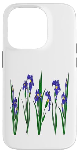 Damen Iris Blume Botanische Wildblumenblumenblumengrafik Hülle für iPhone 14 Pro Damen Iris Blume Botanische Wildblumenblumenblumengrafik Hülle für iPhone 14 Pro von Frauen Blumenblumen Boho Grafik