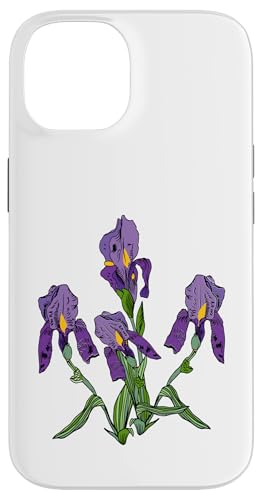 Damen Iris Blume Botanische Wildblumenblumenblumengrafik Hülle für iPhone 14 Damen Iris Blume Botanische Wildblumenblumenblumengrafik Hülle für iPhone 14 von Frauen Blumenblumen Boho Grafik