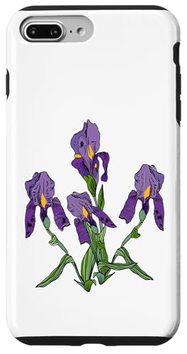 Damen Iris Blume Botanische Wildblumenblumenblumengrafik Hülle für iPhone 7 Plus/8 Plus Damen Iris Blume Botanische Wildblumenblumenblumengrafik Hülle für iPhone 7 Plus/8 Plus von Frauen Blumenblumen Boho Grafik