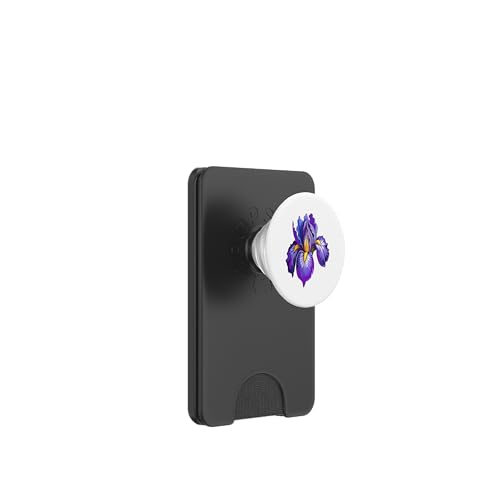 Damen Iris Blume Botanische Wildblumenblumenblumengrafik PopSockets PopWallet für MagSafe von Frauen Blumenblumen Boho Grafik