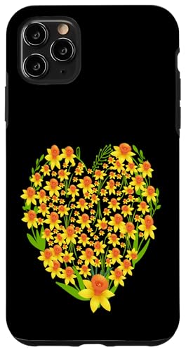 Lustige florale Herz gelbe Wild Narzissenblumen Grafiken Hülle für iPhone 11 Pro Max Lustige florale Herz gelbe Wild Narzissenblumen Grafiken Hülle für iPhone 11 Pro Max von Frauen Blumenblumen Boho Grafik