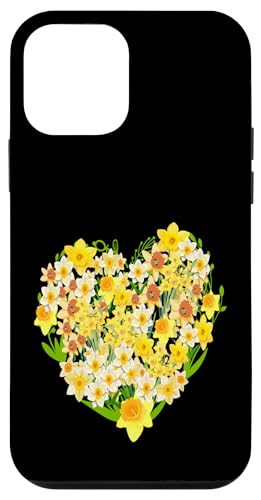 Lustige florale Herz gelbe Wild Narzissenblumen Grafiken Hülle für iPhone 12 mini Lustige florale Herz gelbe Wild Narzissenblumen Grafiken Hülle für iPhone 12 mini von Frauen Blumenblumen Boho Grafik