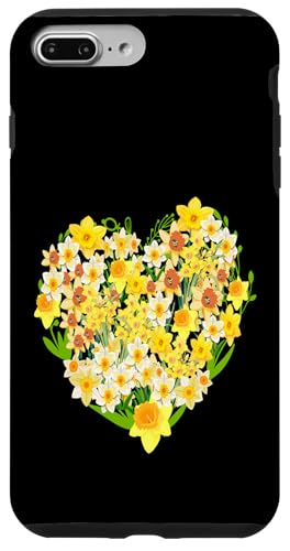 Lustige florale Herz gelbe Wild Narzissenblumen Grafiken Hülle für iPhone 7 Plus/8 Plus Lustige florale Herz gelbe Wild Narzissenblumen Grafiken Hülle für iPhone 7 Plus/8 Plus von Frauen Blumenblumen Boho Grafik