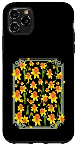 Vintage florale gelbe wilde Narzissenblüten Grafiken Hülle für iPhone 11 Pro Max Vintage florale gelbe wilde Narzissenblüten Grafiken Hülle für iPhone 11 Pro Max von Frauen Blumenblumen Boho Grafik