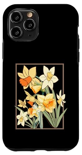 Vintage florale gelbe wilde Narzissenblüten Grafiken Hülle für iPhone 11 Pro Vintage florale gelbe wilde Narzissenblüten Grafiken Hülle für iPhone 11 Pro von Frauen Blumenblumen Boho Grafik