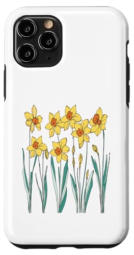 Vintage florale gelbe wilde Narzissenblüten Grafiken Hülle für iPhone 11 Pro Vintage florale gelbe wilde Narzissenblüten Grafiken Hülle für iPhone 11 Pro von Frauen Blumenblumen Boho Grafik