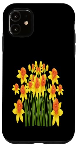 Vintage florale gelbe wilde Narzissenblüten Grafiken Hülle für iPhone 11 Vintage florale gelbe wilde Narzissenblüten Grafiken Hülle für iPhone 11 von Frauen Blumenblumen Boho Grafik