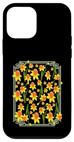 Vintage florale gelbe wilde Narzissenblüten Grafiken Hülle für iPhone 12 mini Vintage florale gelbe wilde Narzissenblüten Grafiken Hülle für iPhone 12 mini von Frauen Blumenblumen Boho Grafik