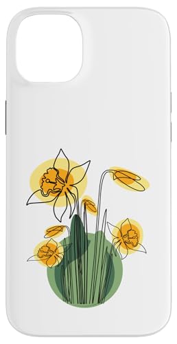Vintage florale gelbe wilde Narzissenblüten Grafiken Hülle für iPhone 14 Plus Vintage florale gelbe wilde Narzissenblüten Grafiken Hülle für iPhone 14 Plus von Frauen Blumenblumen Boho Grafik