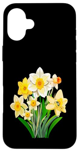 Vintage florale gelbe wilde Narzissenblüten Grafiken Hülle für iPhone 16 Plus Vintage florale gelbe wilde Narzissenblüten Grafiken Hülle für iPhone 16 Plus von Frauen Blumenblumen Boho Grafik