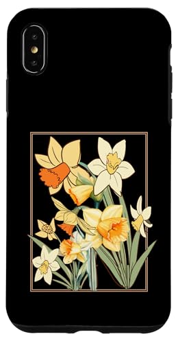 Vintage florale gelbe wilde Narzissenblüten Grafiken Hülle für iPhone XS Max Vintage florale gelbe wilde Narzissenblüten Grafiken Hülle für iPhone XS Max von Frauen Blumenblumen Boho Grafik