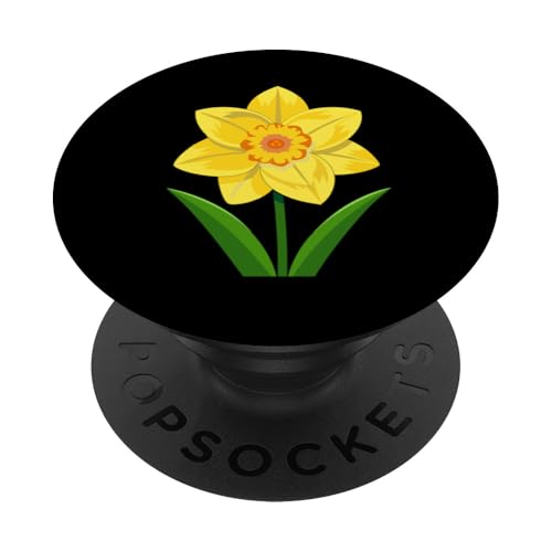 Vintage florale gelbe wilde Narzissenblüten Grafiken PopSockets Klebender PopGrip Vintage florale gelbe wilde Narzissenblüten Grafiken PopSockets Klebender PopGrip von Frauen Blumenblumen Boho Grafik