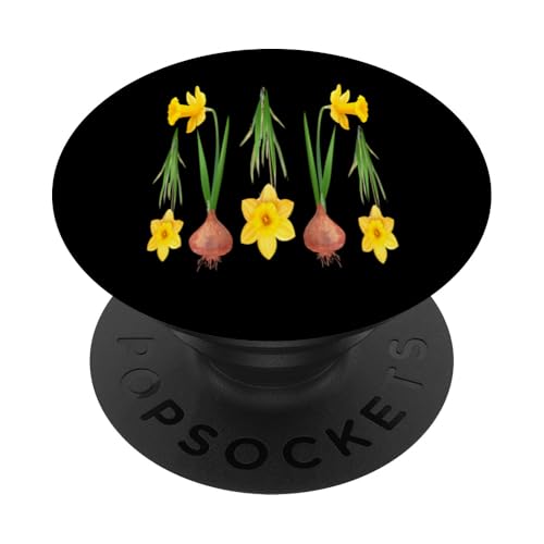 Vintage florale gelbe wilde Narzissenblüten Grafiken PopSockets Klebender PopGrip Vintage florale gelbe wilde Narzissenblüten Grafiken PopSockets Klebender PopGrip von Frauen Blumenblumen Boho Grafik