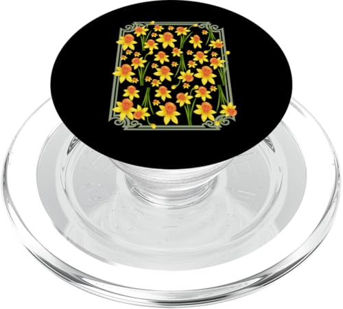 Vintage florale gelbe wilde Narzissenblüten Grafiken PopSockets PopGrip für MagSafe Vintage florale gelbe wilde Narzissenblüten Grafiken PopSockets PopGrip für MagSafe von Frauen Blumenblumen Boho Grafik