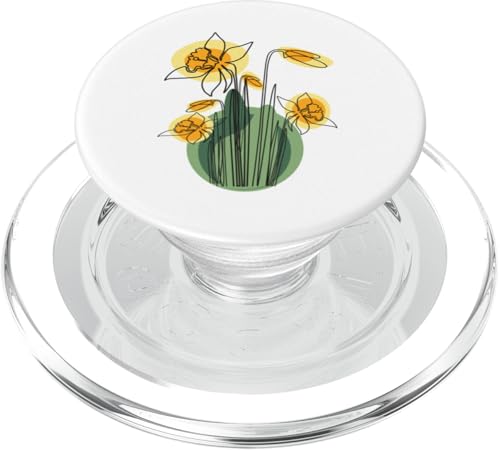 Vintage florale gelbe wilde Narzissenblüten Grafiken PopSockets PopGrip für MagSafe Vintage florale gelbe wilde Narzissenblüten Grafiken PopSockets PopGrip für MagSafe von Frauen Blumenblumen Boho Grafik