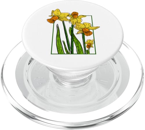 Vintage florale gelbe wilde Narzissenblüten Grafiken PopSockets PopGrip für MagSafe Vintage florale gelbe wilde Narzissenblüten Grafiken PopSockets PopGrip für MagSafe von Frauen Blumenblumen Boho Grafik