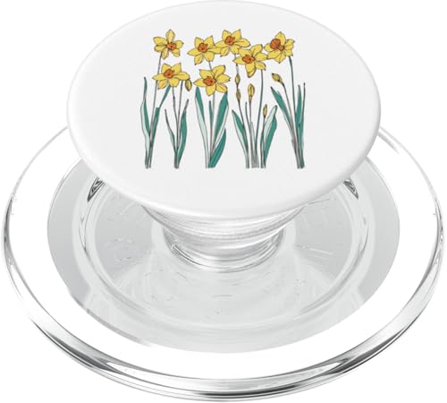 Vintage florale gelbe wilde Narzissenblüten Grafiken PopSockets PopGrip für MagSafe Vintage florale gelbe wilde Narzissenblüten Grafiken PopSockets PopGrip für MagSafe von Frauen Blumenblumen Boho Grafik