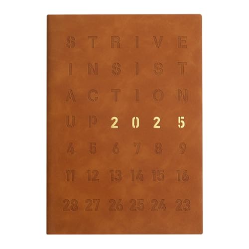 2025 Tagesplaner 2025, PU-Lederhülle, tragbarer Wochenplaner, Organizationaler Tagesplaner, kompakter Zeitmanagementbuch, Stylischer Planer für Schüler 2025 Tagesplaner 2025, PU-Lederhülle, tragbarer Wochenplaner, Organizationaler Tagesplaner, kompakter Zeitmanagementbuch, Stylischer Planer für Schüler von Fravsiu