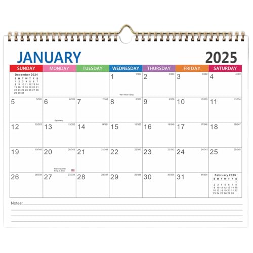 2025 bis 2026 Wandkalender | Wandkalender 2025 bis 2026 | Januar 2025 bis Juni 2026 Monthly Kalender | Bound Wall Calendar for Holidays, To Do Listen & Notes | Perfect for Home and von Fravsiu
