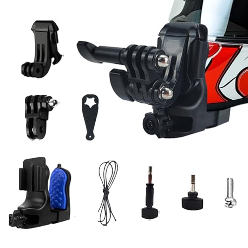 Fravsiu Chin Mount for Motorcycle Helmets, Action Camera Mounting Solution, Lightweight and Secure Clamps, Ideal for Capturing Sports and Adventure Moments with Stability and Ease Fravsiu Chin Mount for Motorcycle Helmets, Action Camera Mounting Solution, Lightweight and Secure Clamps, Ideal for Capturing Sports and Adventure Moments with Stability and Ease von Fravsiu