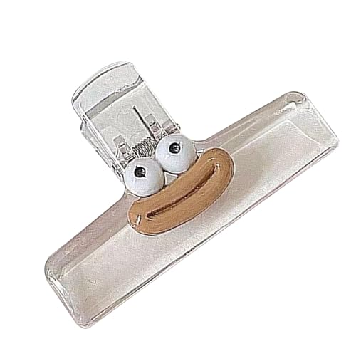 Fravsiu Dekorativer Buchbinderclip, Büroklammer, lustiger Lesezeichenordner, Aufbewahrungsclip aus Acryl, Wurstmund-Design, für Untersuchungspapier, Dateiordner, transparent Fravsiu Dekorativer Buchbinderclip, Büroklammer, lustiger Lesezeichenordner, Aufbewahrungsclip aus Acryl, Wurstmund-Design, für Untersuchungspapier, Dateiordner, transparent von Fravsiu