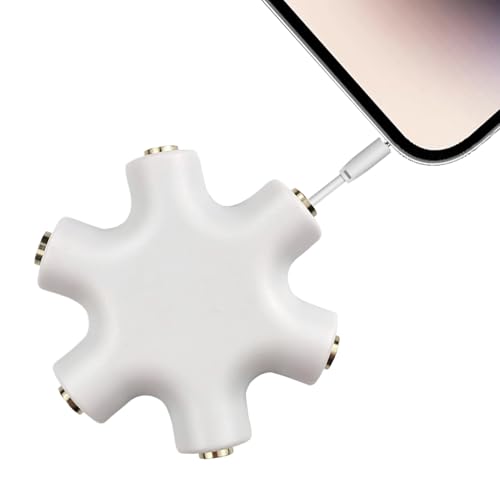 Fravsiu Headphone Splitter, 3.5mm Jack Adapter, Stereo Audio Connector, 3.5mm Output Sharing Music, Videos, Excellent for PC, Laptop, Tablet, Men, Women, Easy Connection Fravsiu Headphone Splitter, 3.5mm Jack Adapter, Stereo Audio Connector, 3.5mm Output Sharing Music, Videos, Excellent for PC, Laptop, Tablet, Men, Women, Easy Connection von Fravsiu