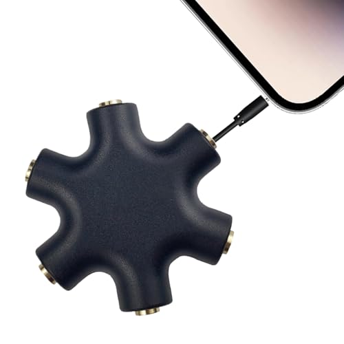 Fravsiu Headphone Splitter, 3.5mm Jack Adapter, Stereo Audio Connector, 3.5mm Output Sharing Music, Videos, Excellent for PC, Laptop, Tablet, Men, Women, Easy Connection Fravsiu Headphone Splitter, 3.5mm Jack Adapter, Stereo Audio Connector, 3.5mm Output Sharing Music, Videos, Excellent for PC, Laptop, Tablet, Men, Women, Easy Connection von Fravsiu