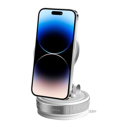 Fravsiu Magnetische Vakuum-Saug-Telefonhalterung, magnetische Vakuum-Telefonhalterung - Faltbare Saugkappe für mobile Autotür - Versenkbarer Navigationsständer, Fravsiu Magnetische Vakuum-Saug-Telefonhalterung, magnetische Vakuum-Telefonhalterung - Faltbare Saugkappe für mobile Autotür - Versenkbarer Navigationsständer, von Fravsiu