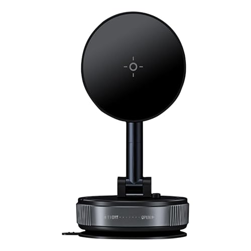 Fravsiu Magnetische Vakuum-Saug-Telefonhalterung, magnetische Vakuumsauger-Telefonhalterung, zusammenklappbare Saugglocke für Auto, versenkbarer Navigationsständer, Fravsiu Magnetische Vakuum-Saug-Telefonhalterung, magnetische Vakuumsauger-Telefonhalterung, zusammenklappbare Saugglocke für Auto, versenkbarer Navigationsständer, von Fravsiu