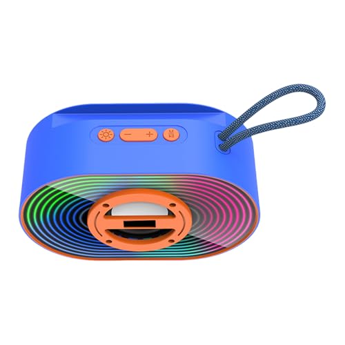 Fravsiu Outdoor-Lautsprecher, kabelloser Lautsprecher, tragbar, cooler Stereo-Sound und und lange Spielzeit, elektronisches Gerät mit farbenfroher Beleuchtung für Zuhause, Camping, Reisen, 5,91 Zoll Fravsiu Outdoor-Lautsprecher, kabelloser Lautsprecher, tragbar, cooler Stereo-Sound und und lange Spielzeit, elektronisches Gerät mit farbenfroher Beleuchtung für Zuhause, Camping, Reisen, 5,91 Zoll von Fravsiu