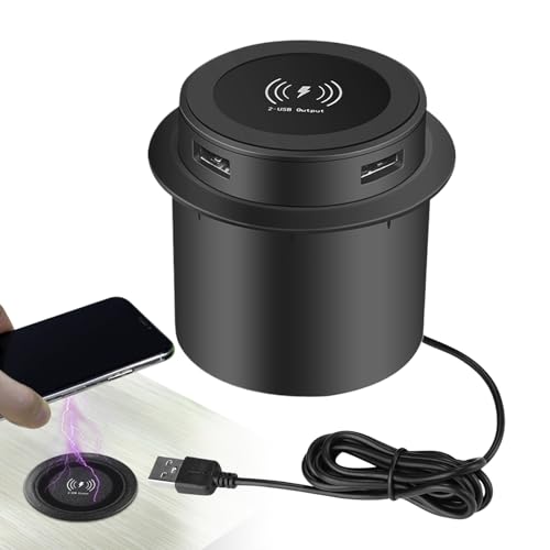 Fravsiu Unter dem kabellosen Ladegerät für Büro, kabelloses Ladegerät für Büro | USB unter Tisch Wireless Charger | Intelligentes Zubehör für Mobiltelefone, multifunktional, für Büro, Büro Fravsiu Unter dem kabellosen Ladegerät für Büro, kabelloses Ladegerät für Büro | USB unter Tisch Wireless Charger | Intelligentes Zubehör für Mobiltelefone, multifunktional, für Büro, Büro von Fravsiu