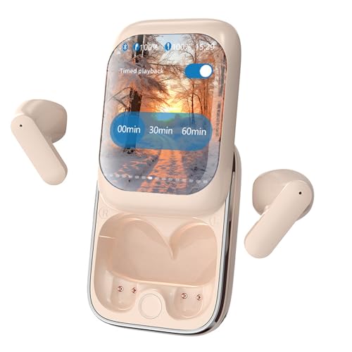 Kabelloser Touchscreen, Kopfhörer mit Schieberegler, Geräuschunterdrückung, kabellose Kopfhörer für den täglichen Gebrauch, Reisen und Arbeitsplätze, 5,9 x 4,6 x 3,5 cm Kabelloser Touchscreen, Kopfhörer mit Schieberegler, Geräuschunterdrückung, kabellose Kopfhörer für den täglichen Gebrauch, Reisen und Arbeitsplätze, 5,9 x 4,6 x 3,5 cm von Fravsiu