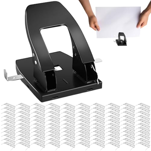 Metal Paper Puncher | 2 Hole Punch | Compact Hole Puncher | High Capacity Design for Effortless Paper Punching, Perfect for Office Use, School Projects and Crafting Needs Metal Paper Puncher | 2 Hole Punch | Compact Hole Puncher | High Capacity Design for Effortless Paper Punching, Perfect for Office Use, School Projects and Crafting Needs von Fravsiu