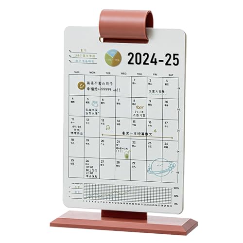 Modern Farmhouse Desk Calendar | Aesthetic Desk Accessories for Stylish Organization | Creative Desktop Calendar for Living Room and Study | Perfect Bookshelf Decoration von Fravsiu